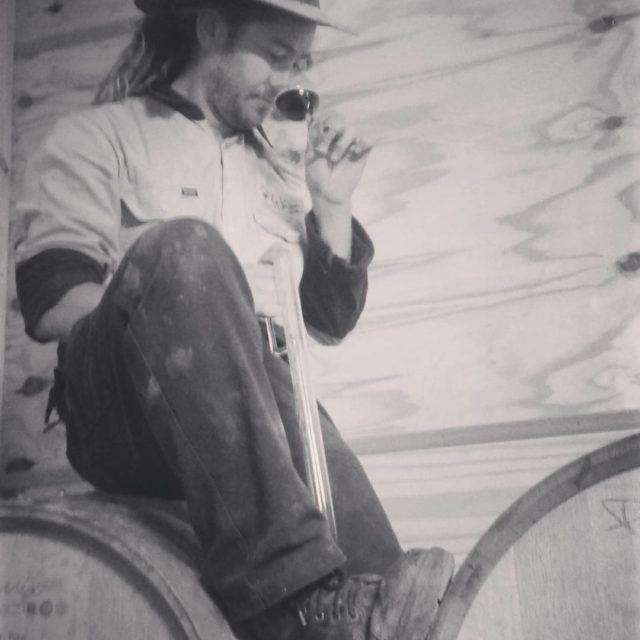 Some good lookin winemaker from wallington wines checking our garagehellip