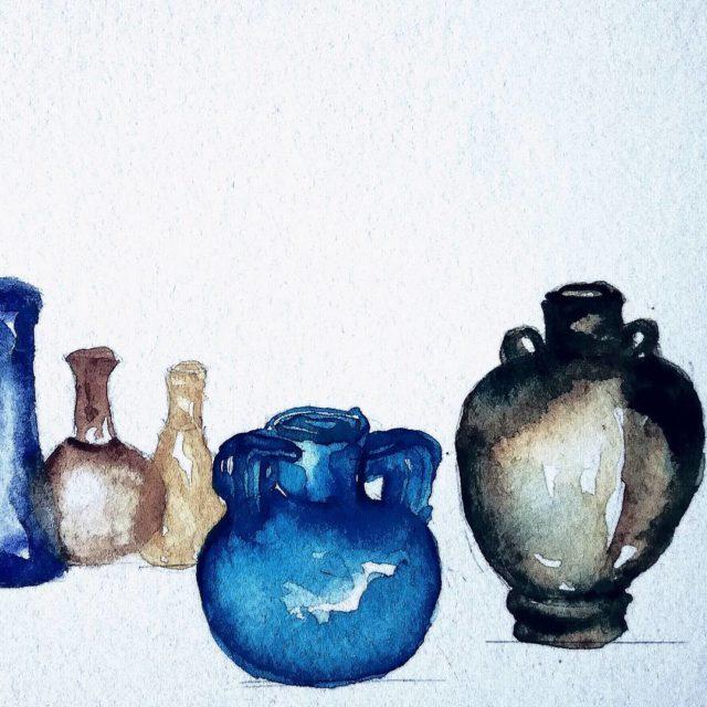 Jars of Olives oliveoil water wine figsyrup