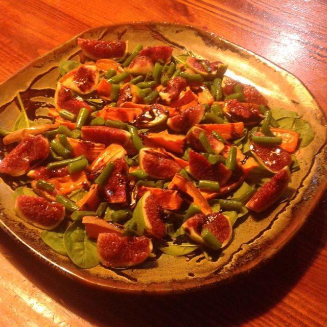 Simones shesamrosnay version of roast sweet potato and fresh fighellip