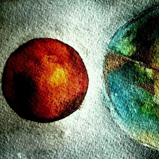 Side by side one more layer for this bloodmoon bluemoonhellip